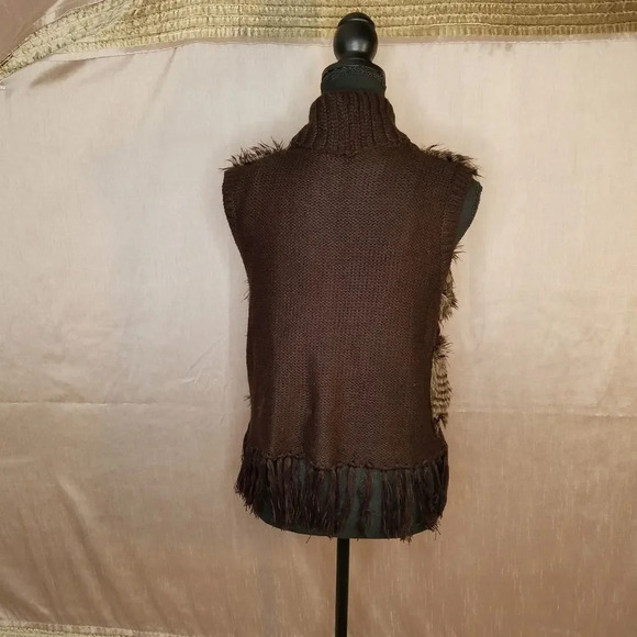 DEROTCHILD Faux Fur Sweater‎ Vest - Picture 2 of 11
